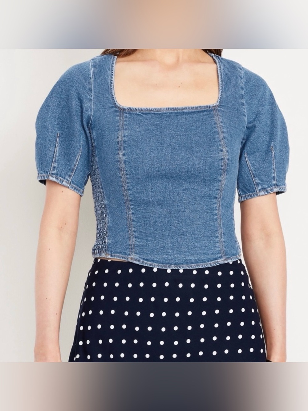 Old Navy Denim Crop Top